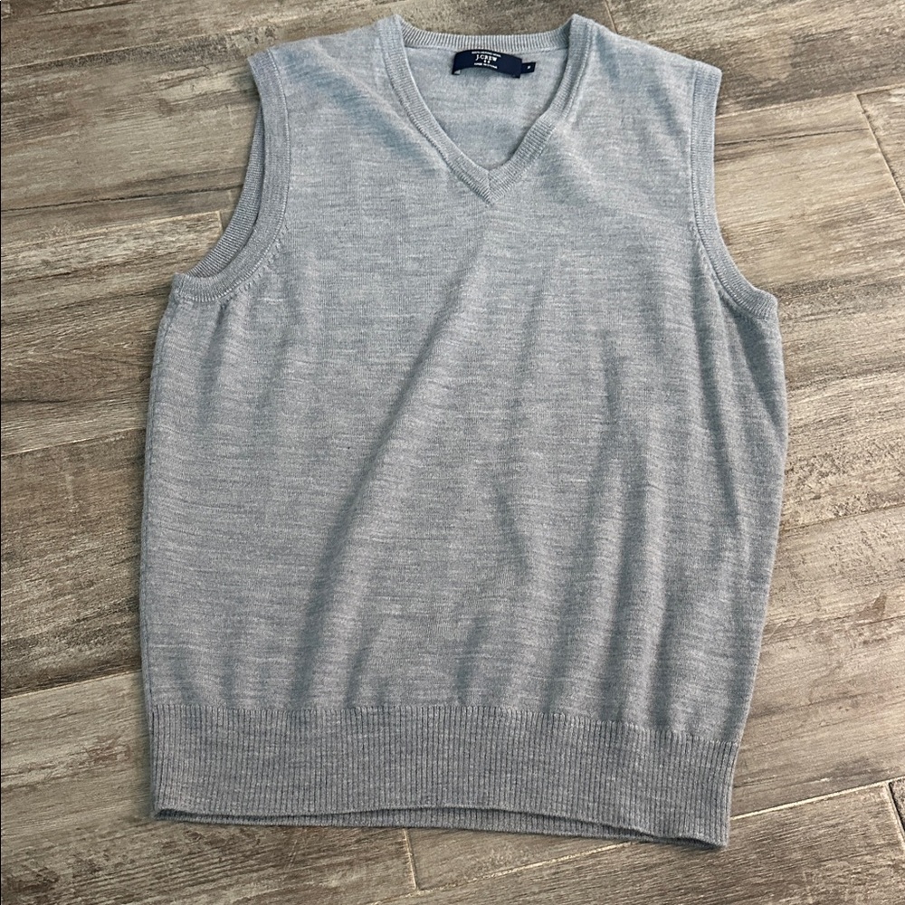 J Crew Merino Wool Sweater Vest Sz M